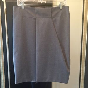 Gray suiting skirt